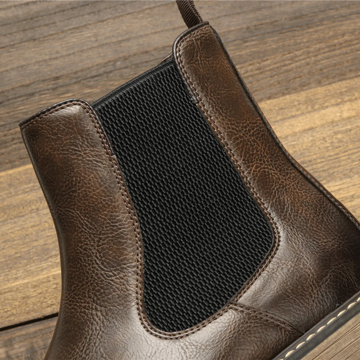 The Monopoli Men’s Classic Brogue Slip On Chelsea Boots