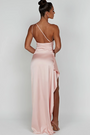 Women's Satin One Shoulder Maxi Dress