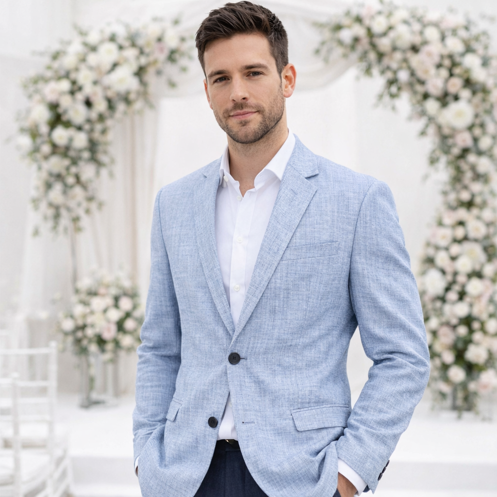 The Baule Men’s Casual Business Slim Fit Blazer Jacket