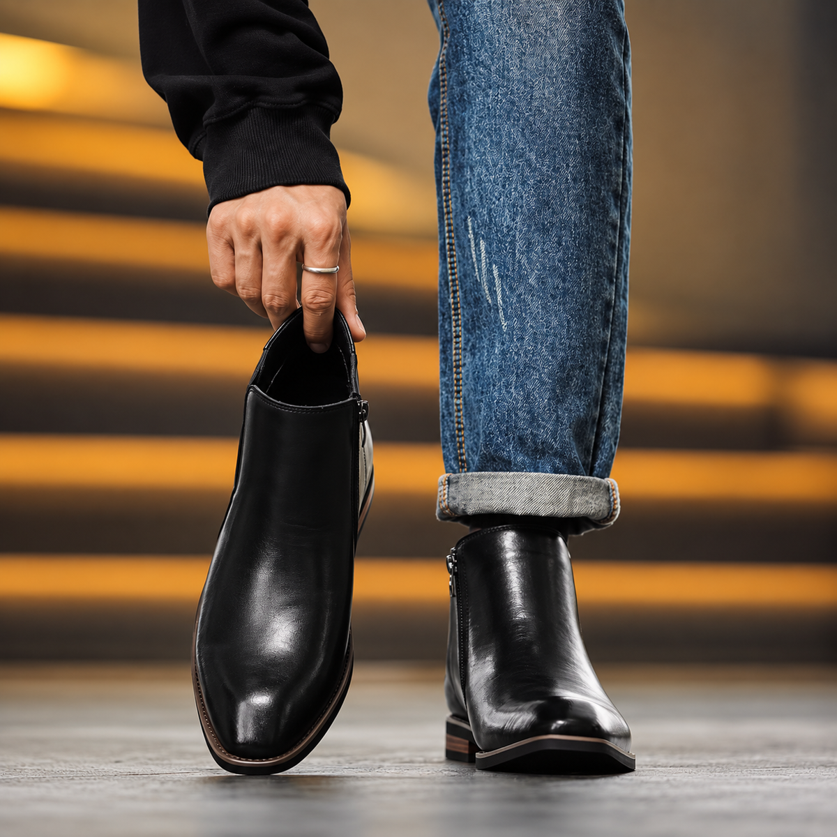 The Carrowgate Men's Side Zip Chelsea Boots