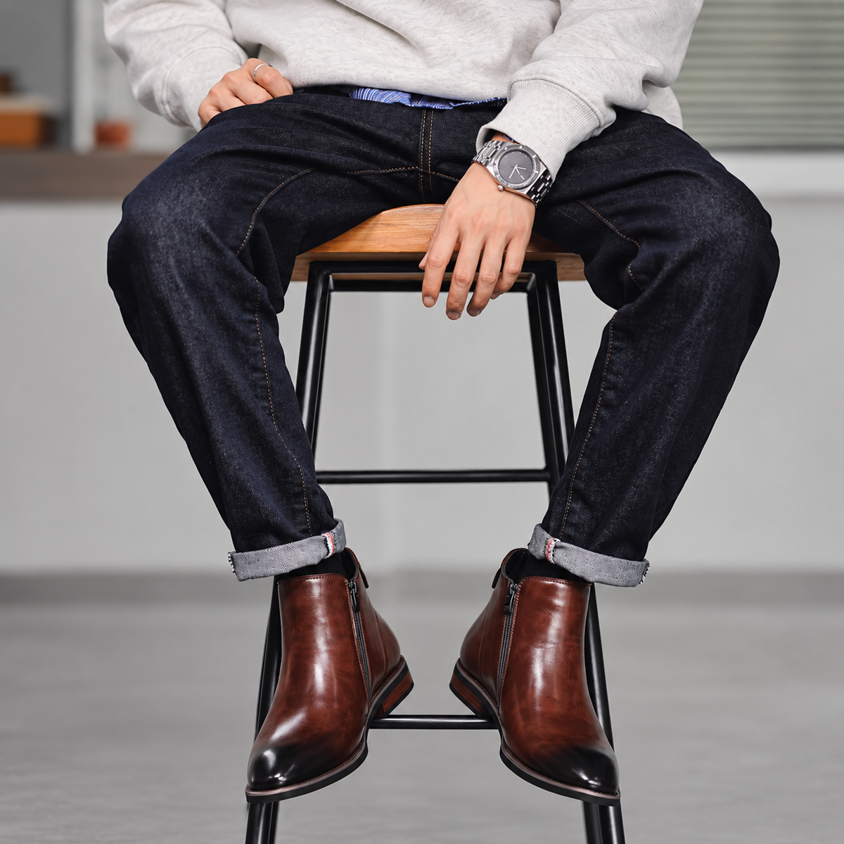 The Carrowgate Men's Side Zip Chelsea Boots
