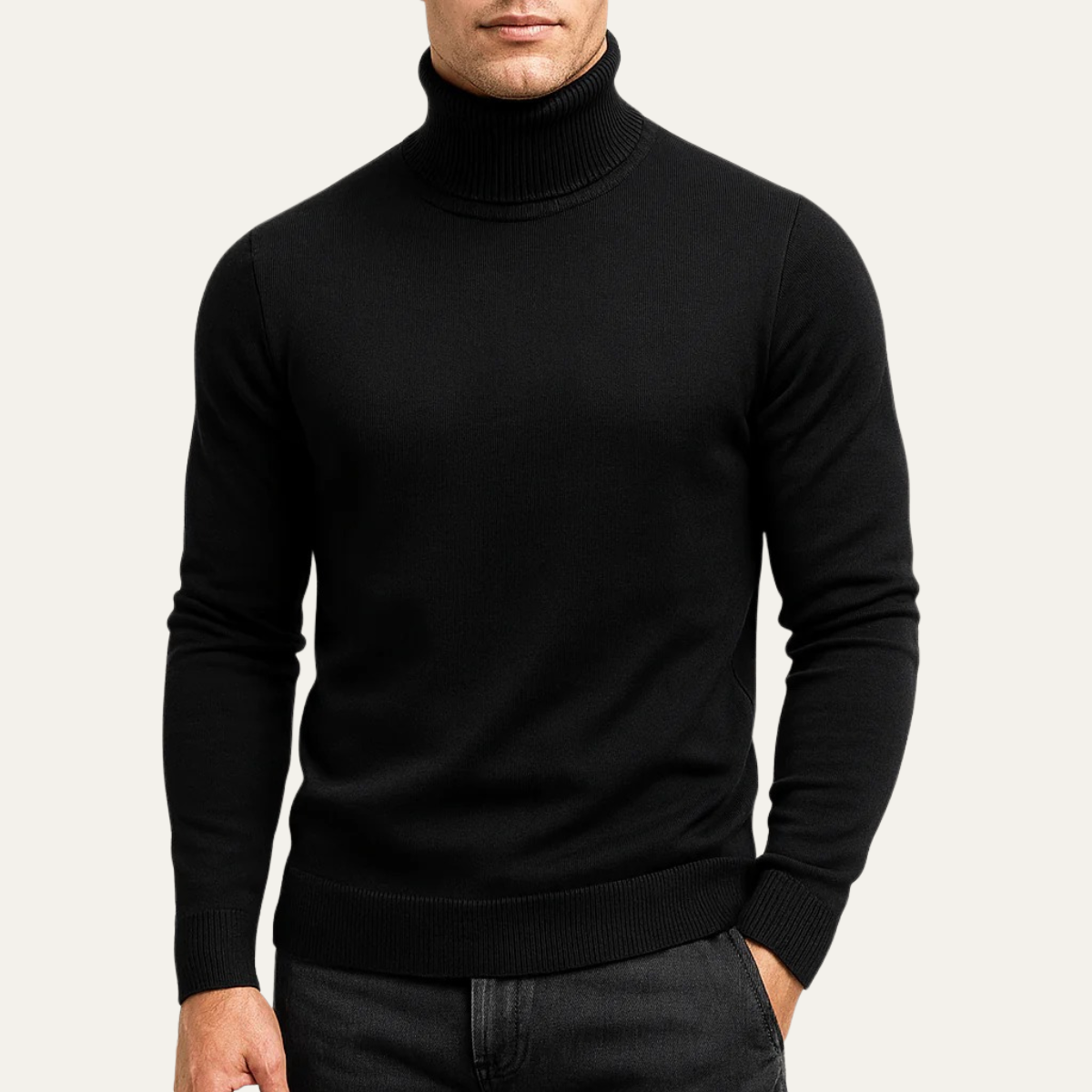 Banbury Men's Classic Turtleneck Knit Pullover