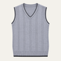 The Framlingham Men's Cable Knit Sleeveless Tank Top