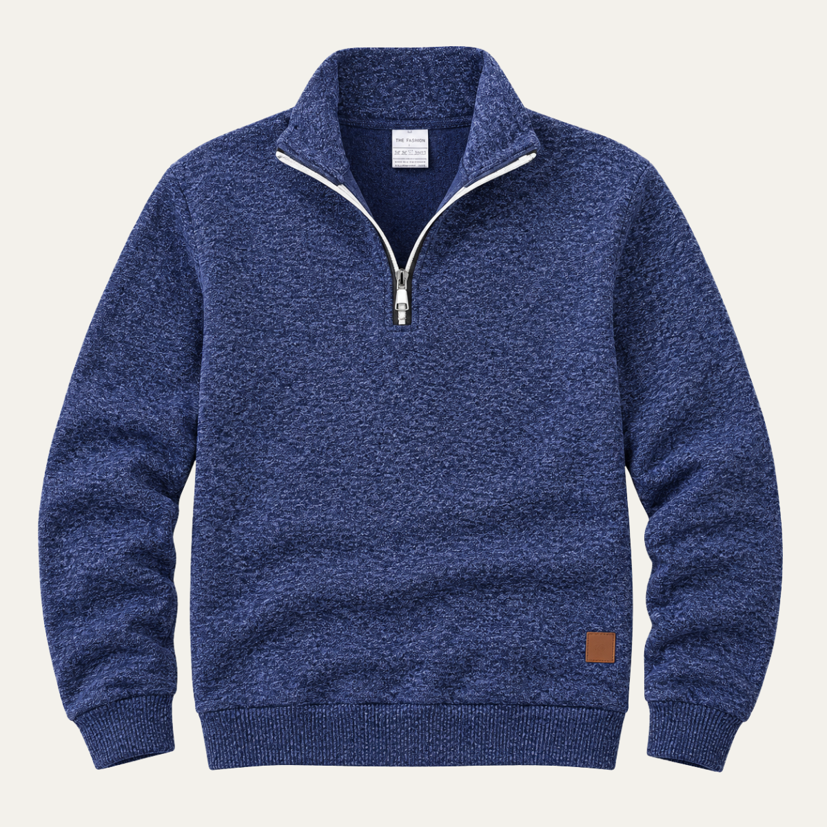 The Helmsley Men's Stand Collar Knit Jumper