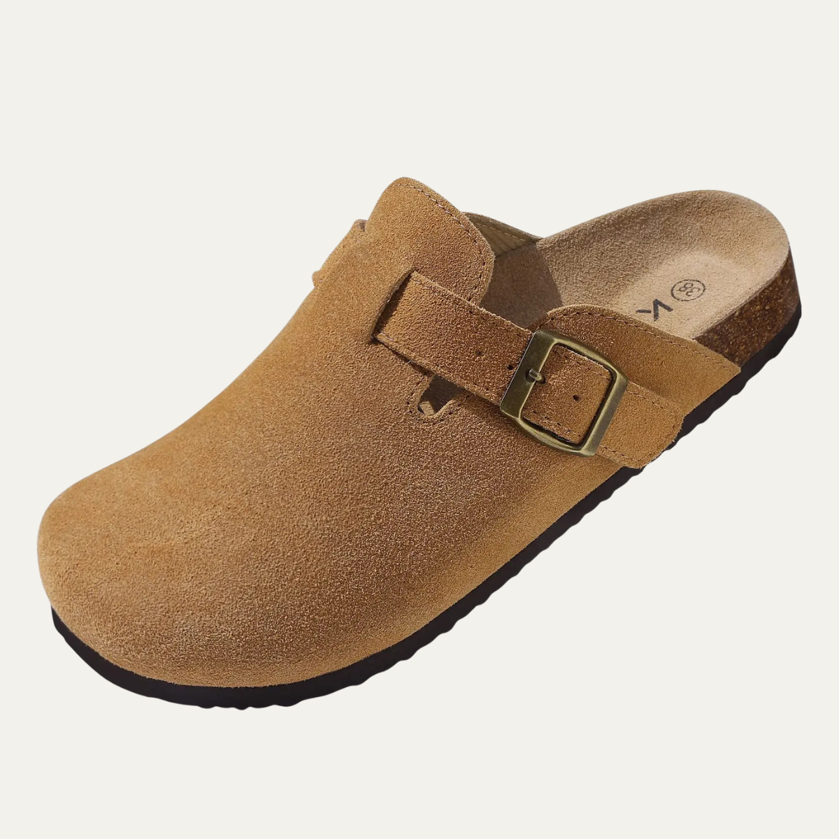 The Hartswell Men's Suede Cork Buckle Clogs