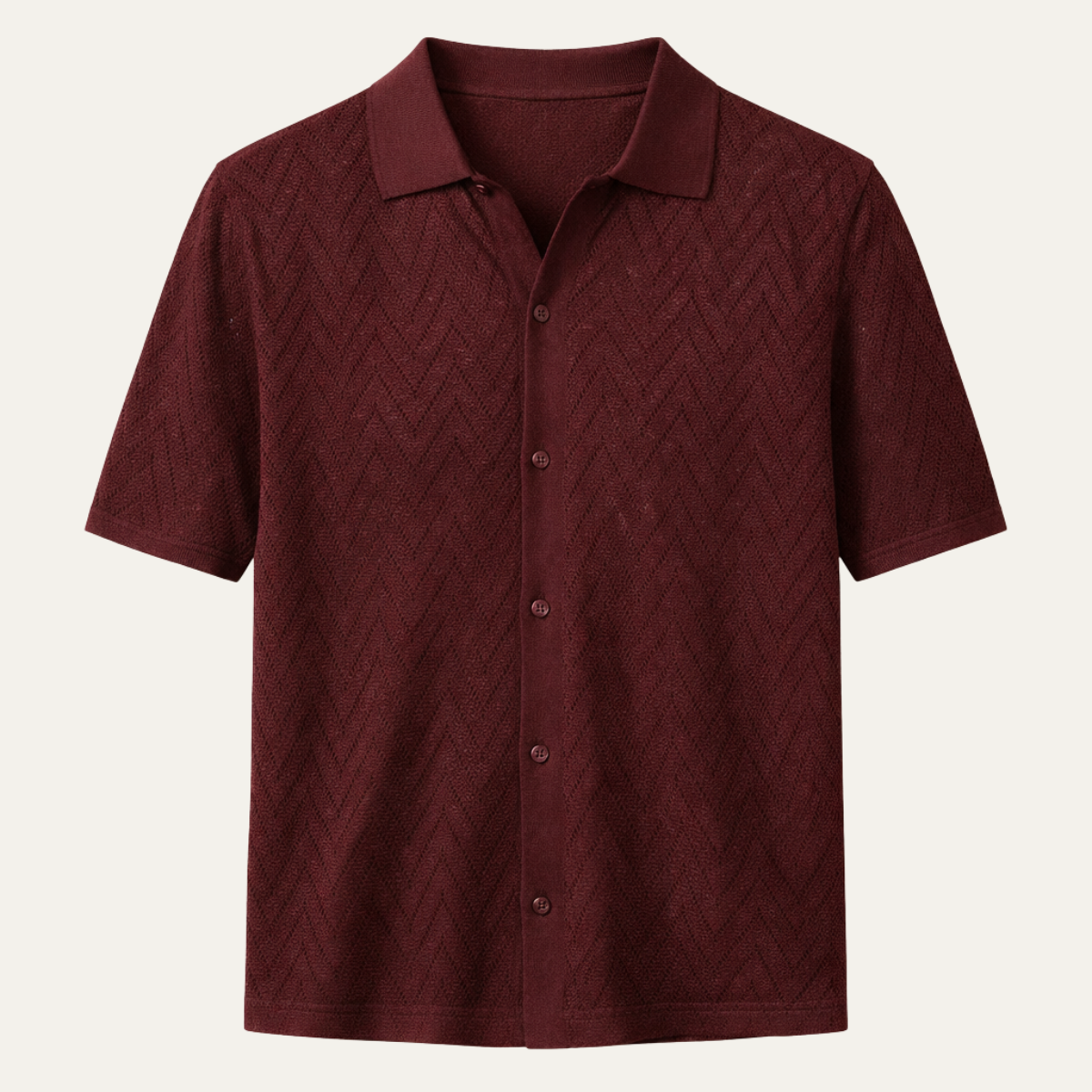 The Firenze Men’s Classic Textured Polo Shirt