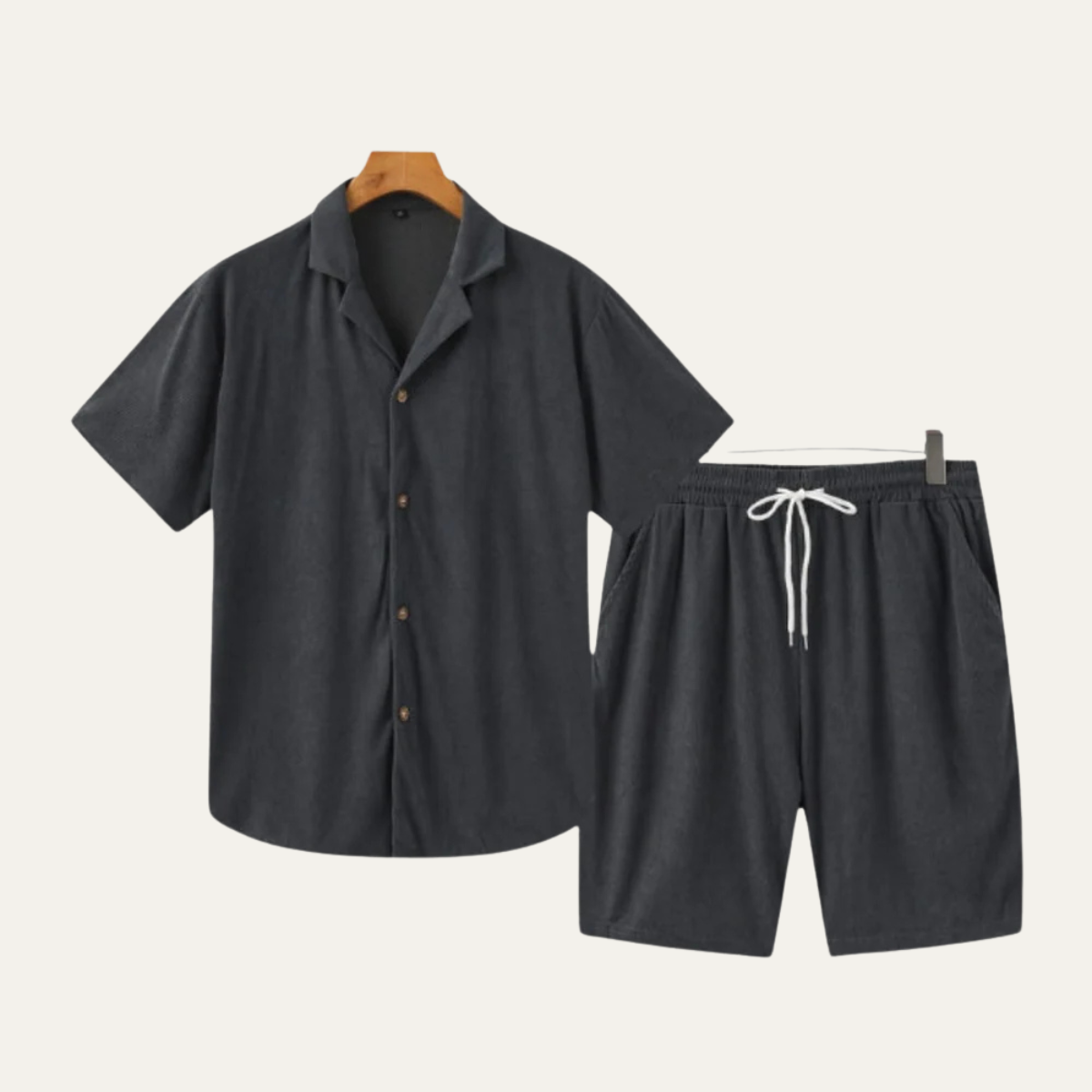 The Cremona Men’s Casual Fit Co Ord Set - Casual Shirt & Shorts Outfit