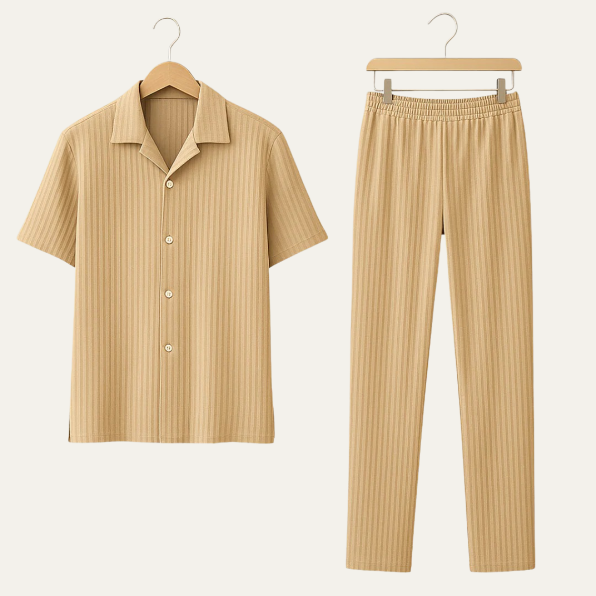 The Padova Men’s Smart Casual Co Ord Set - Shirt & Trousers