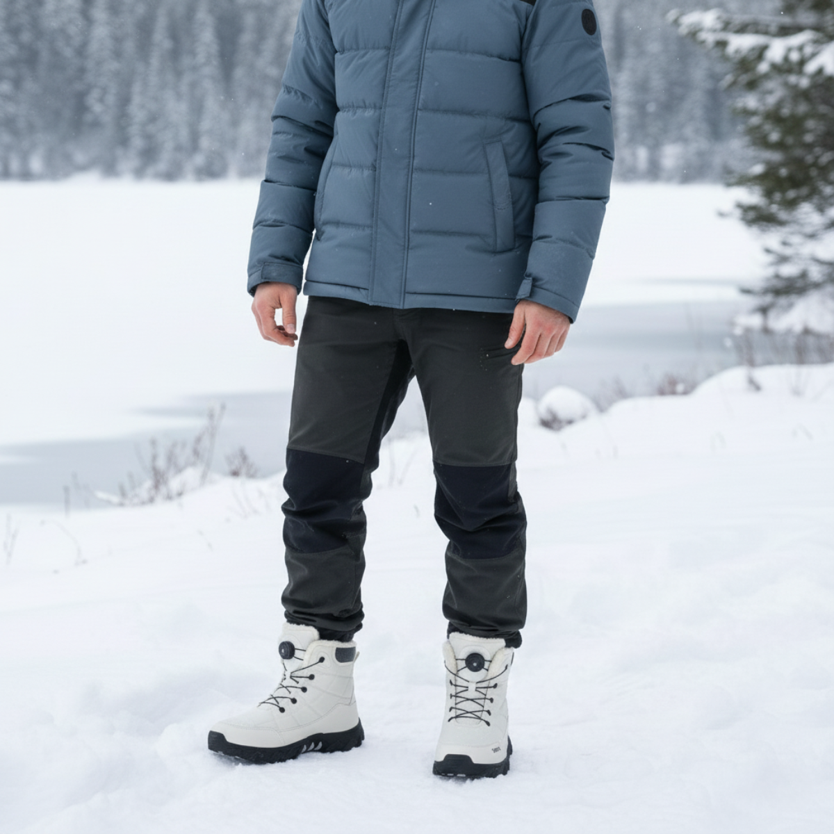 Northpark Men's Trendy Plush-Lined Winter Boots