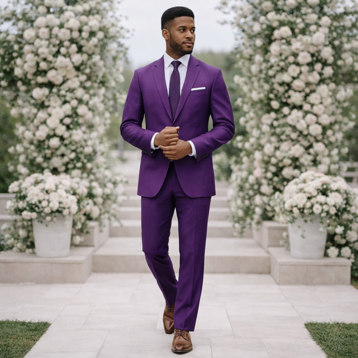 The Campobasso Men’s 2 Piece Suit – Timeless Formal Wedding & Business Suit Set