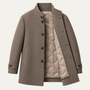 The Presteigne Men's Padded Wool Blend Overcoat