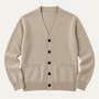 The Masham Men's Henley Knit Jumper with Button Neck
