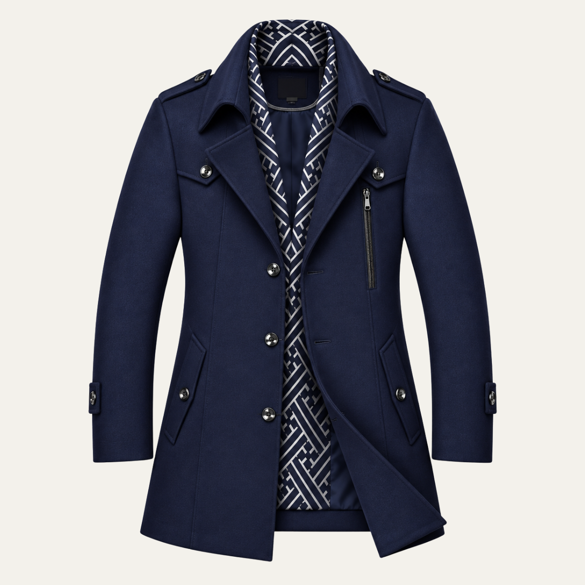The Peebles Men's Structured Mid Length Winter Coat