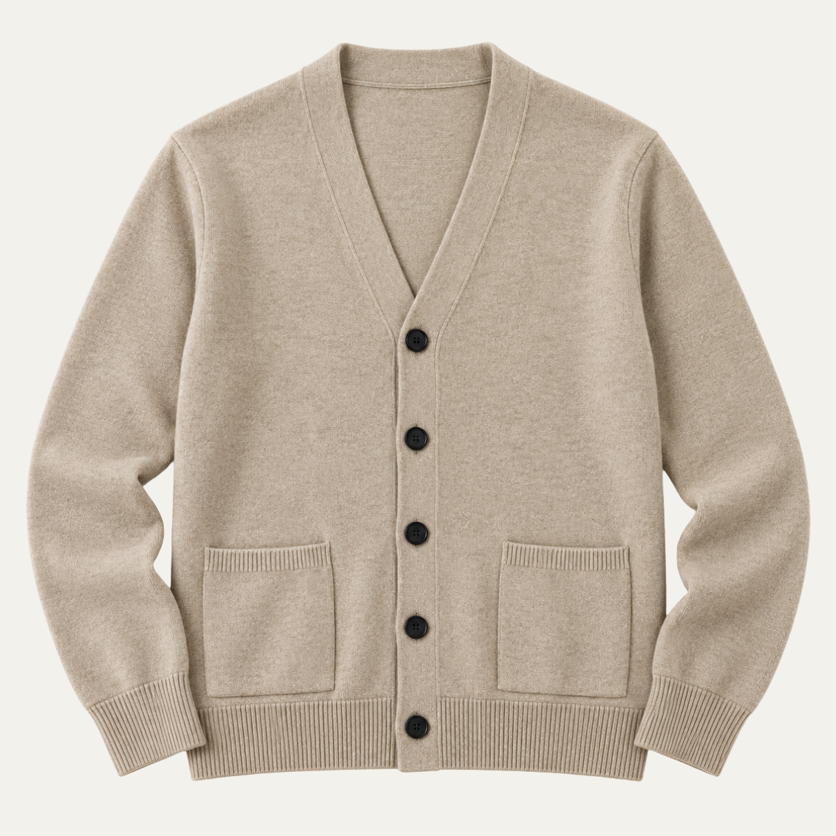 The Malton Men's Full Button V Neck Cardigan