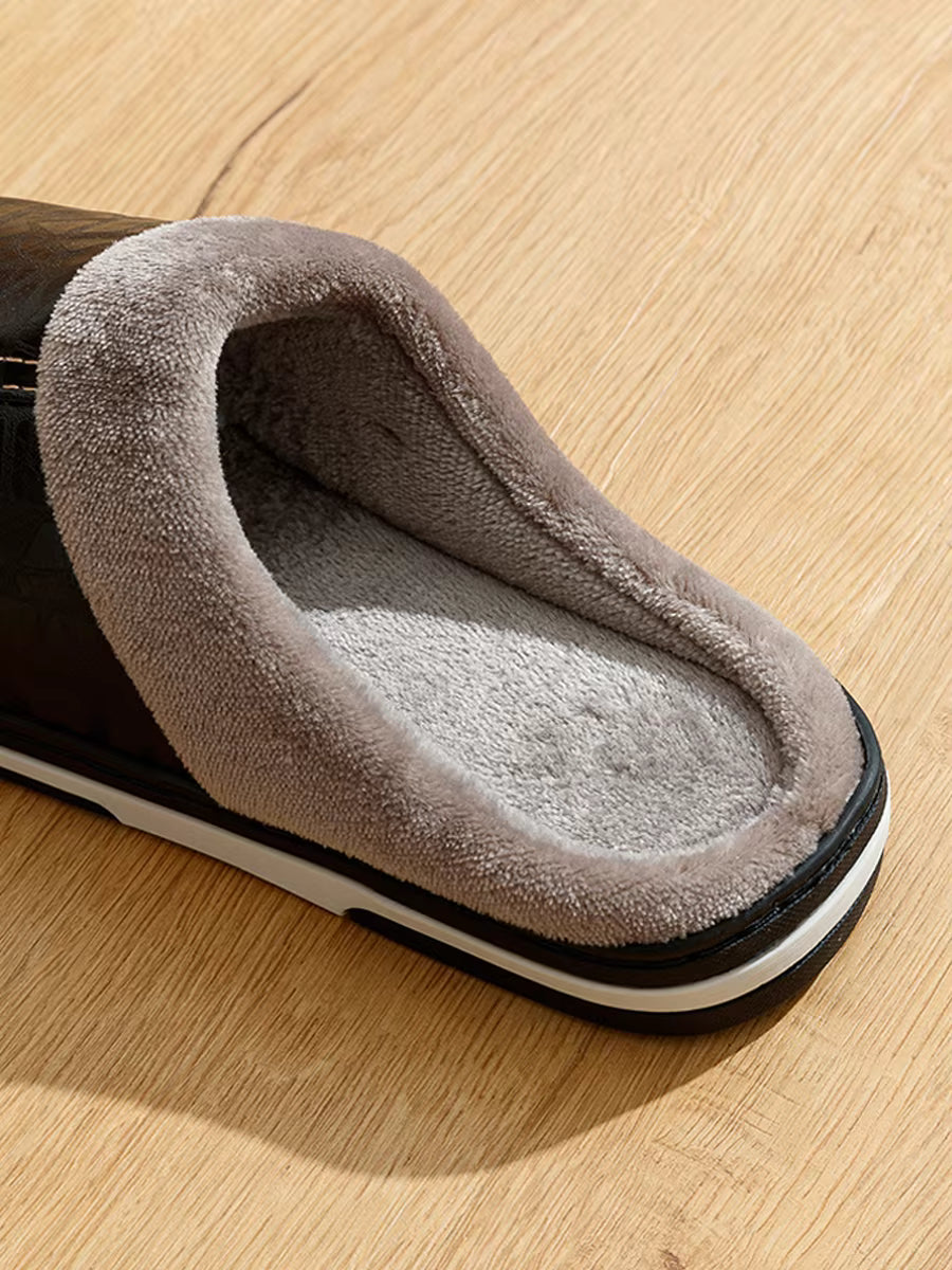 The Ashdowne Men's Fleece Lined House Slippers