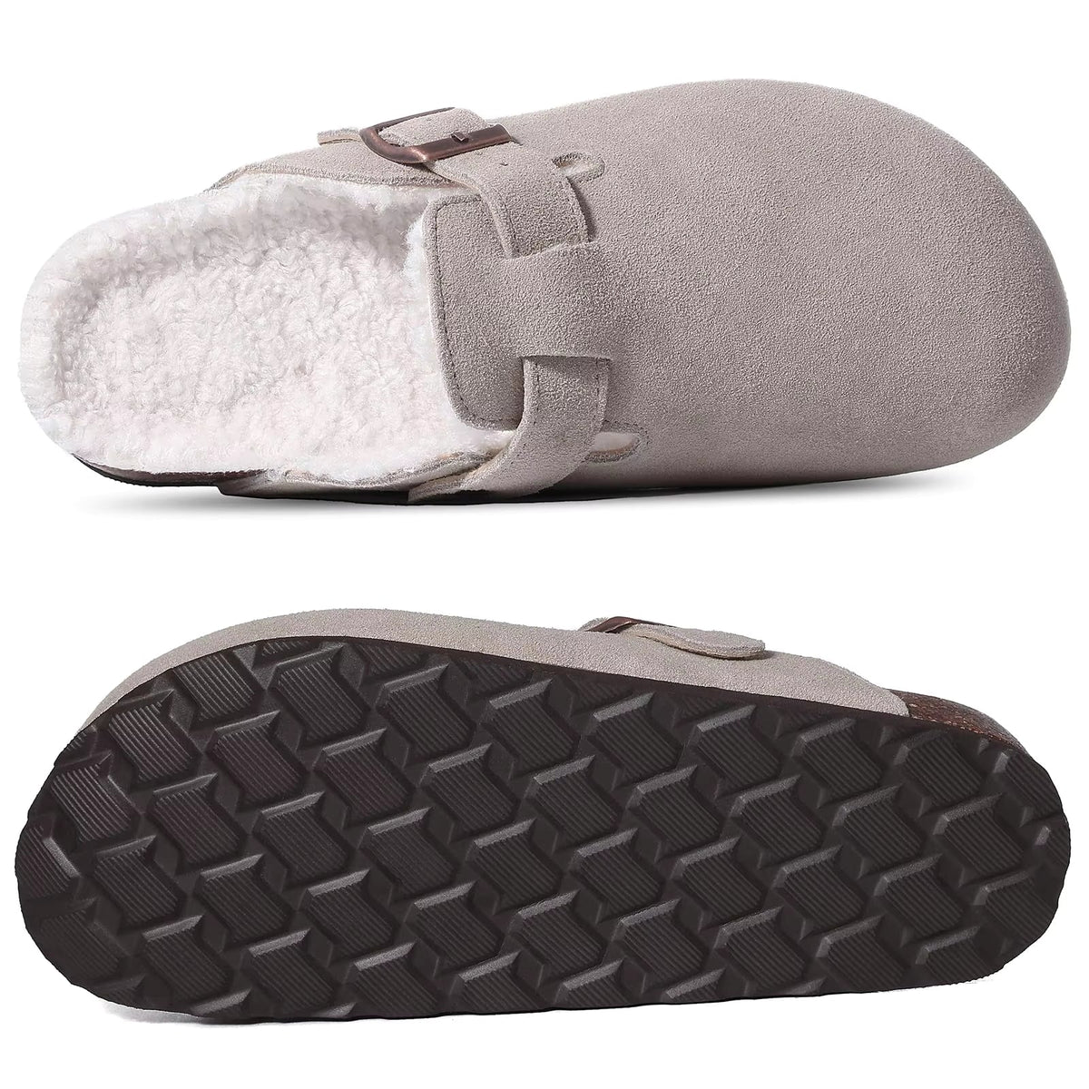 The Fernhollow Men's Fleece Lined Buckle Clogs