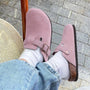 The Glenmoor Men's Contoured Cork Buckle Clogs