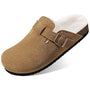 The Fernhollow Men's Fleece Lined Buckle Clogs