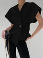 Women's Structured Blazer Top