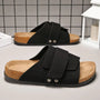 The Barrowfield Men's Suede Strap Comfort Slides