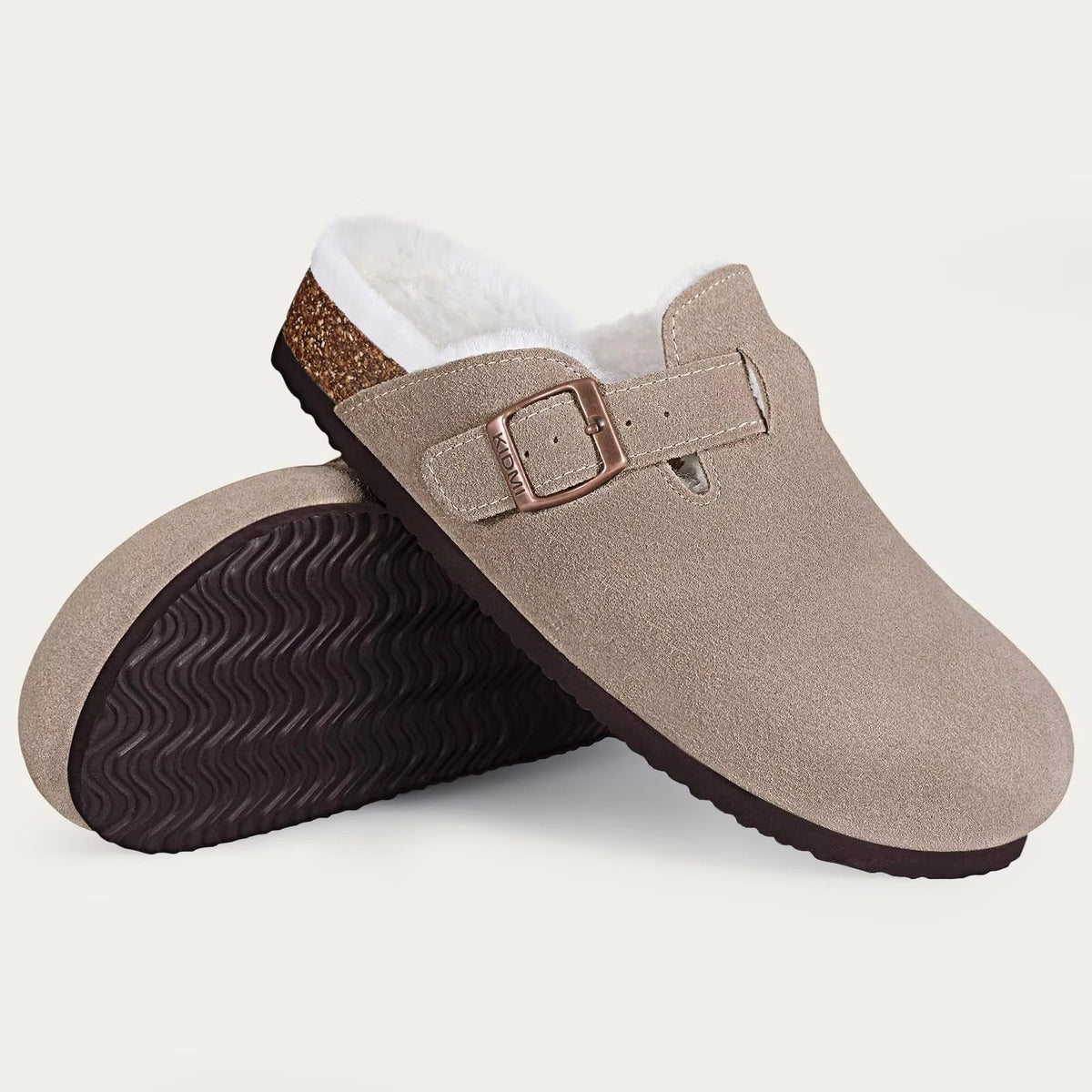 The Fernhollow Men's Fleece Lined Buckle Clogs