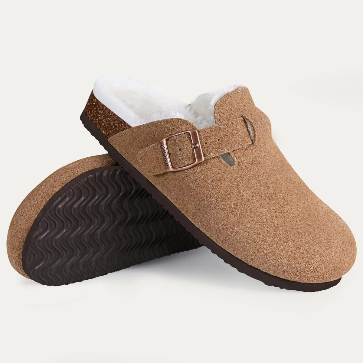 The Fernhollow Men's Fleece Lined Buckle Clogs