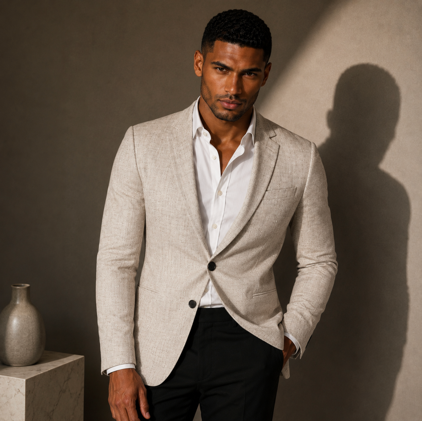 The Baule Casual Business Slim Fit Blazer Jacket for Men