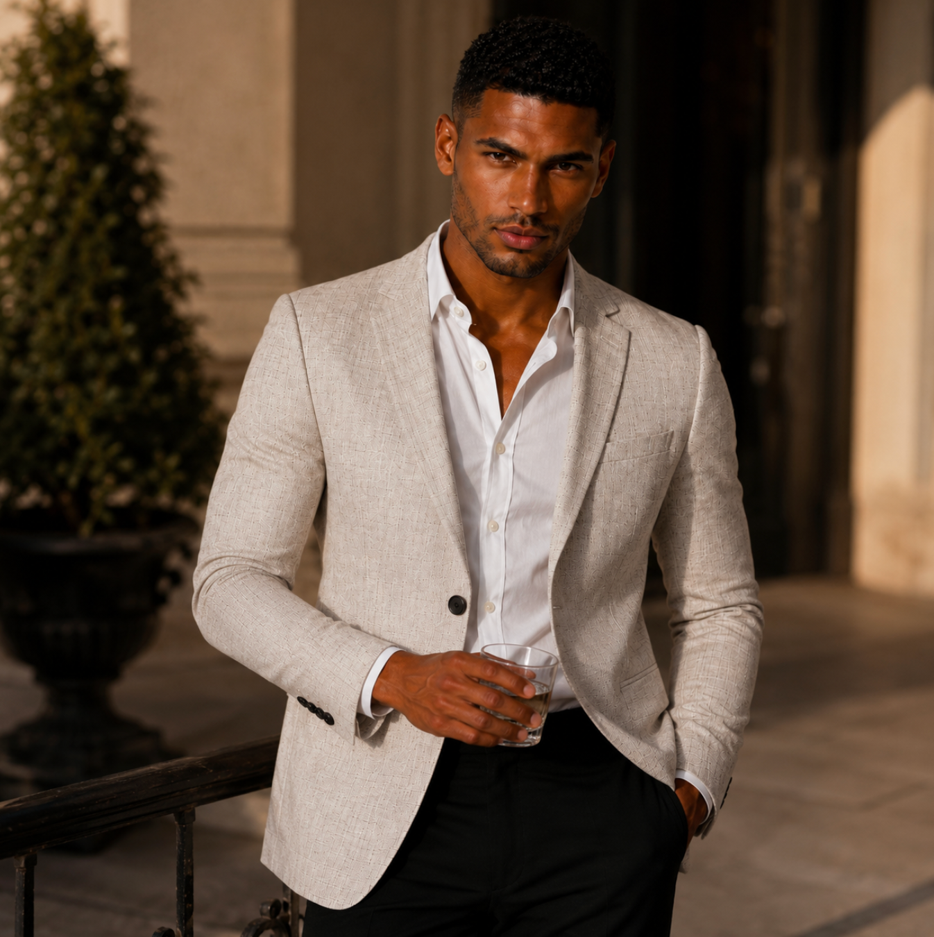 The Baule Casual Business Slim Fit Blazer Jacket for Men