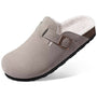 The Fernhollow Men's Fleece Lined Buckle Clogs