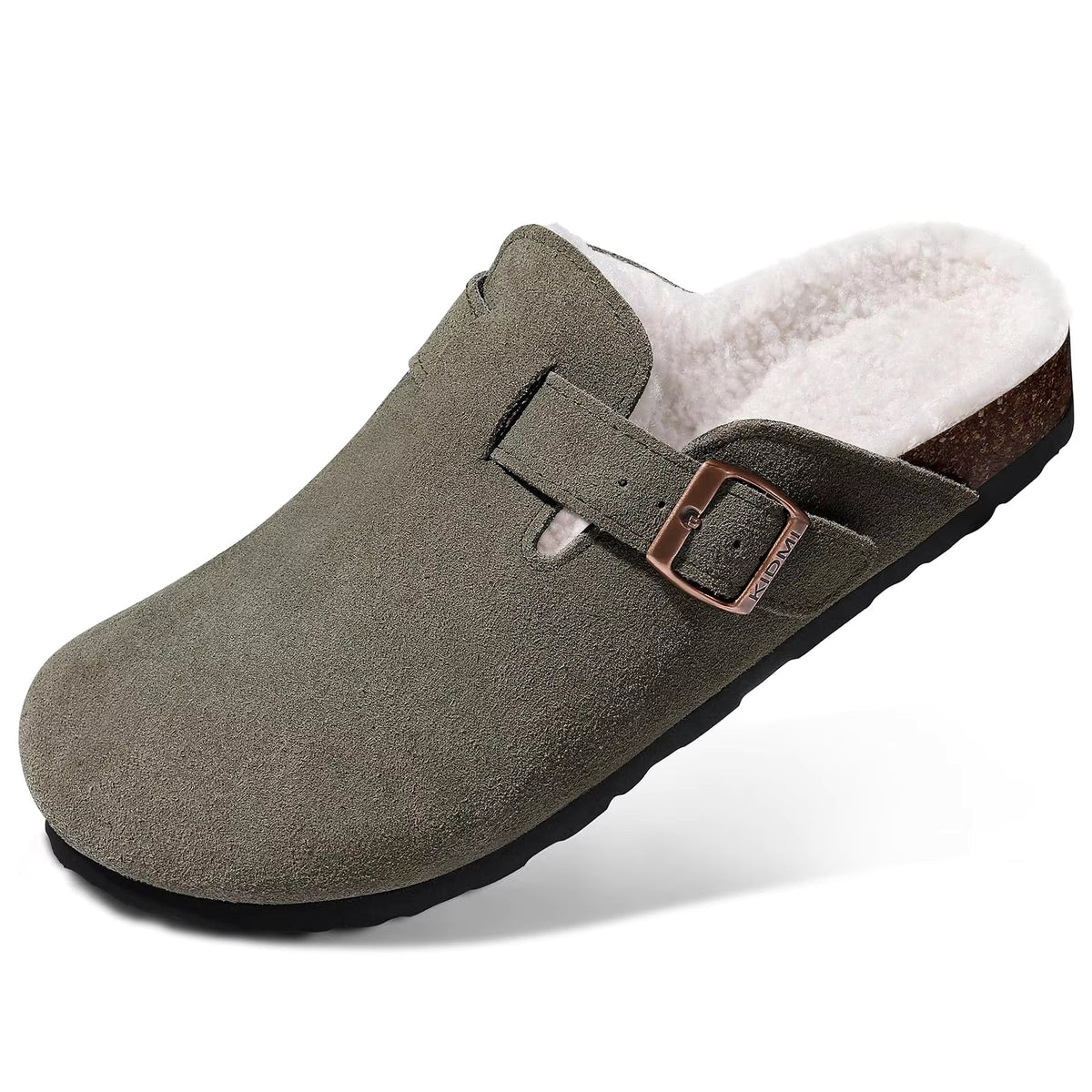 The Fernhollow Men's Fleece Lined Buckle Clogs