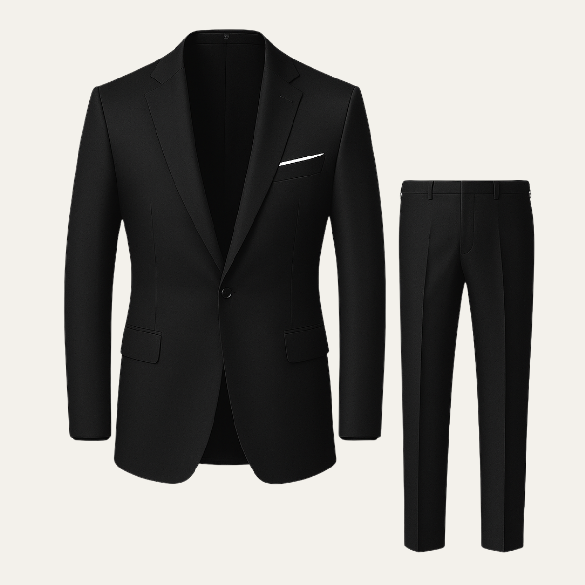 Barbaresco Men's Stylish Slim Fit Suit Set – Blazer and Trousers for Business