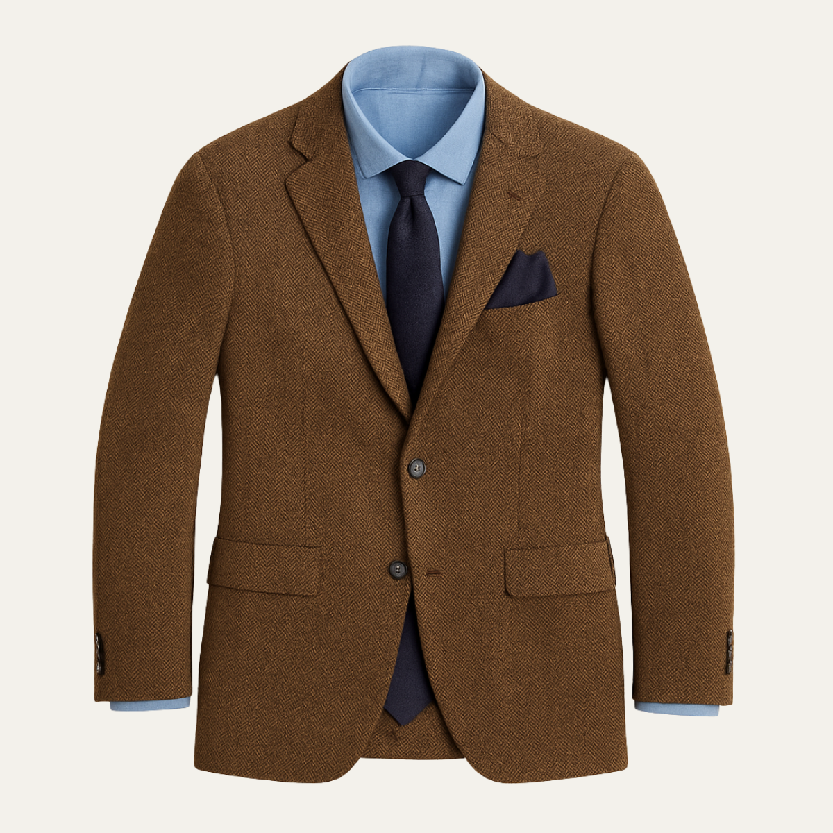 Berwick Men's Brown Tweed Blazer - Smart Casual Style
