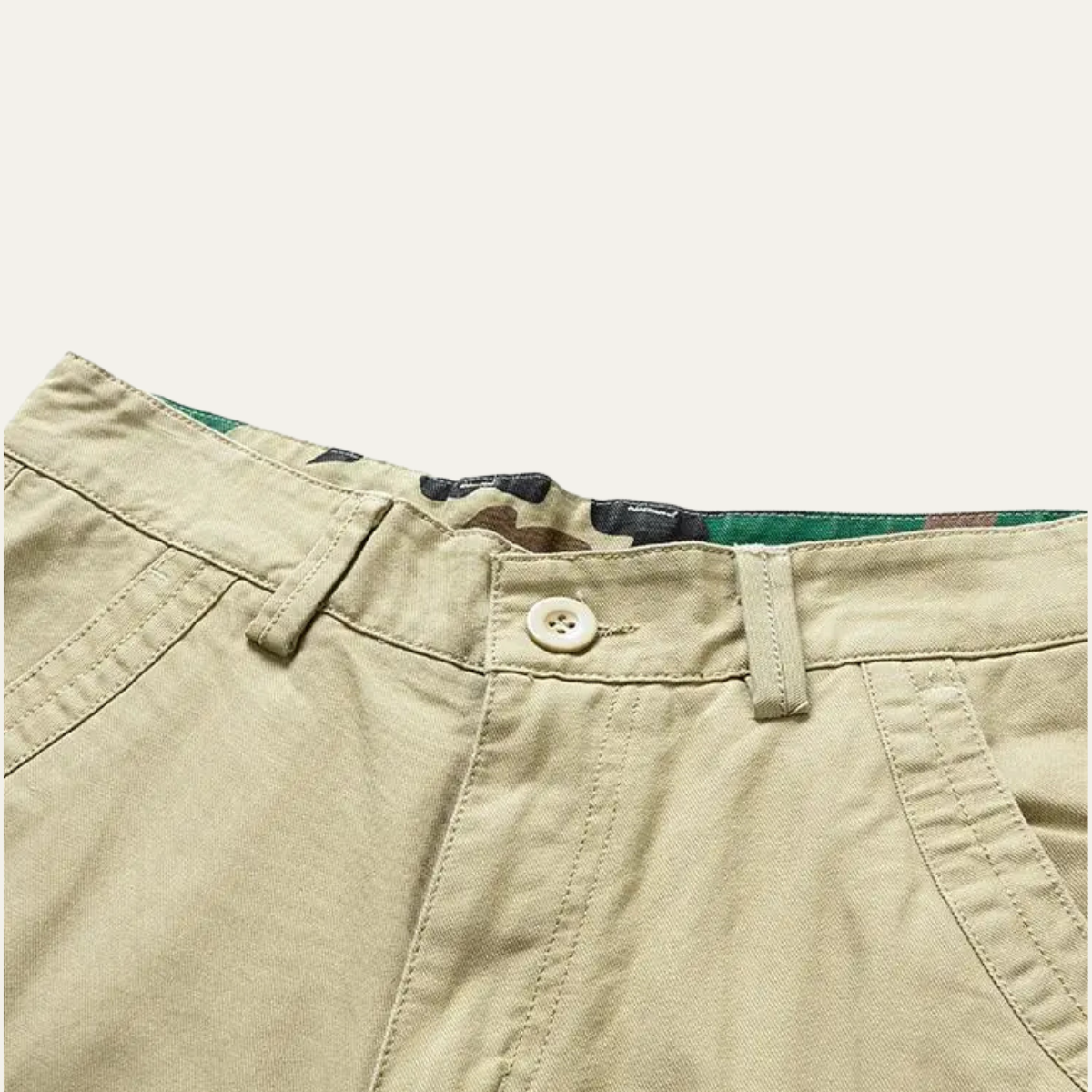 The York Men’s 100% Cotton Cargo Shorts with Side Pockets