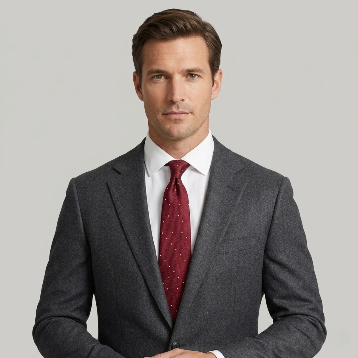 The Monterosso Men’s Luxury Silk Neck Tie - Red