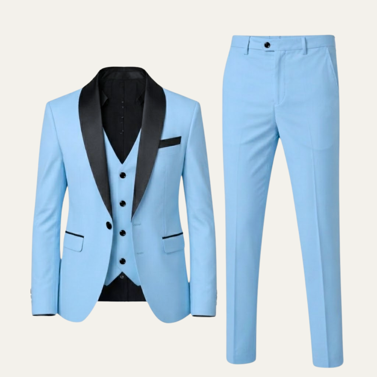 The Cetona Men’s Business 2 Piece Suit Set - Blazer and Trousers