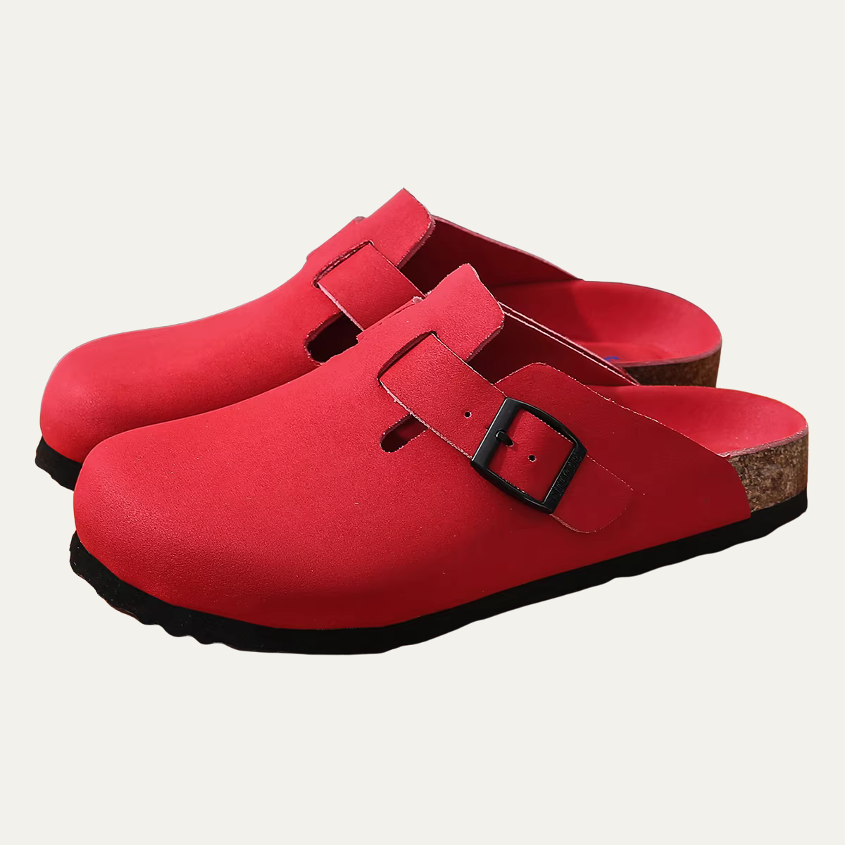 The Bramblewood Men's Buckle Cork Footbed Clogs