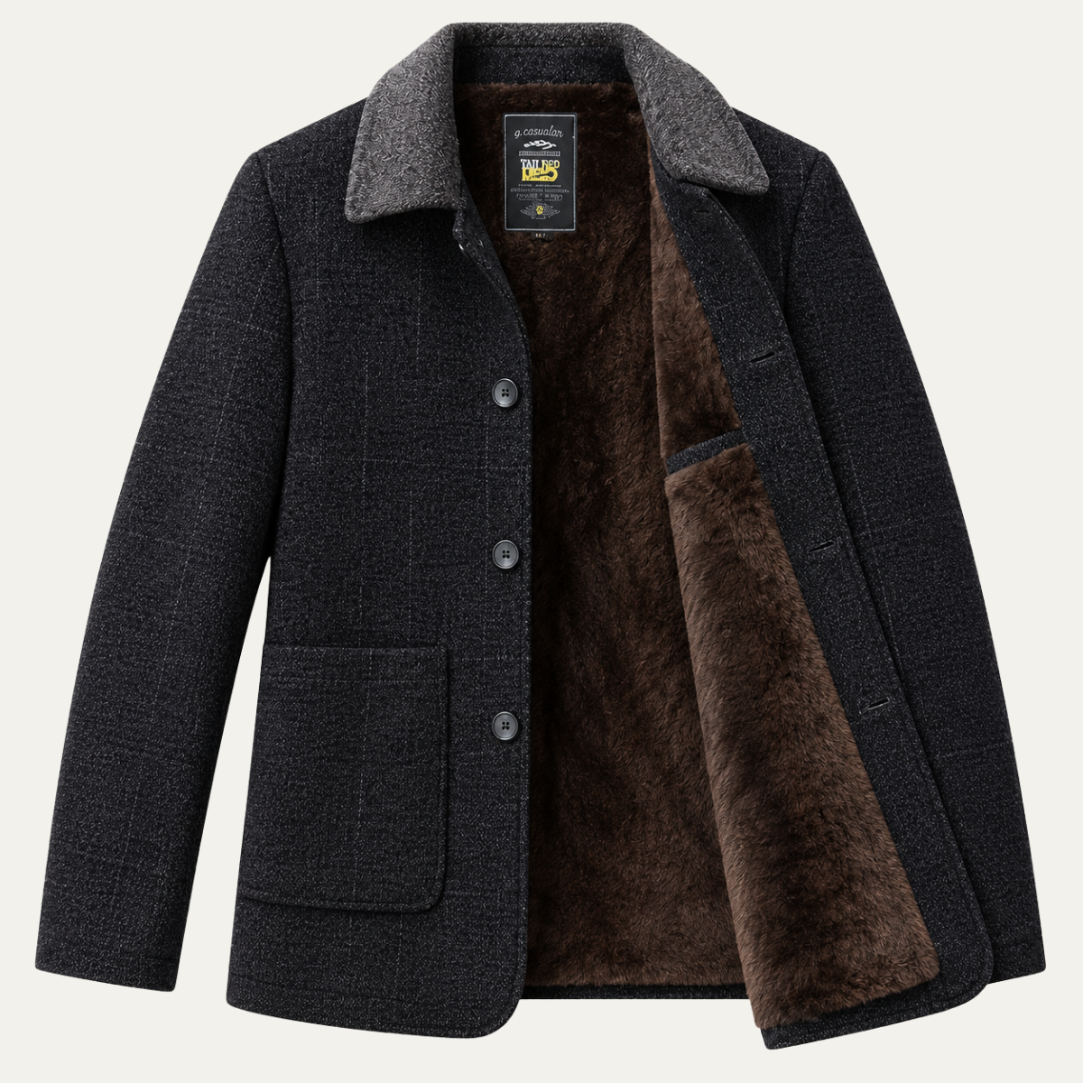 The Dunster Men's Fleece Lined Wool Blend Jacket