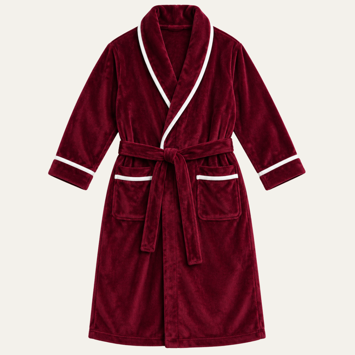 The Vellmore Men's Plush Fleece Dressing Gown