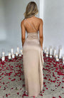Women's One Shoulder Satin Evening Dress