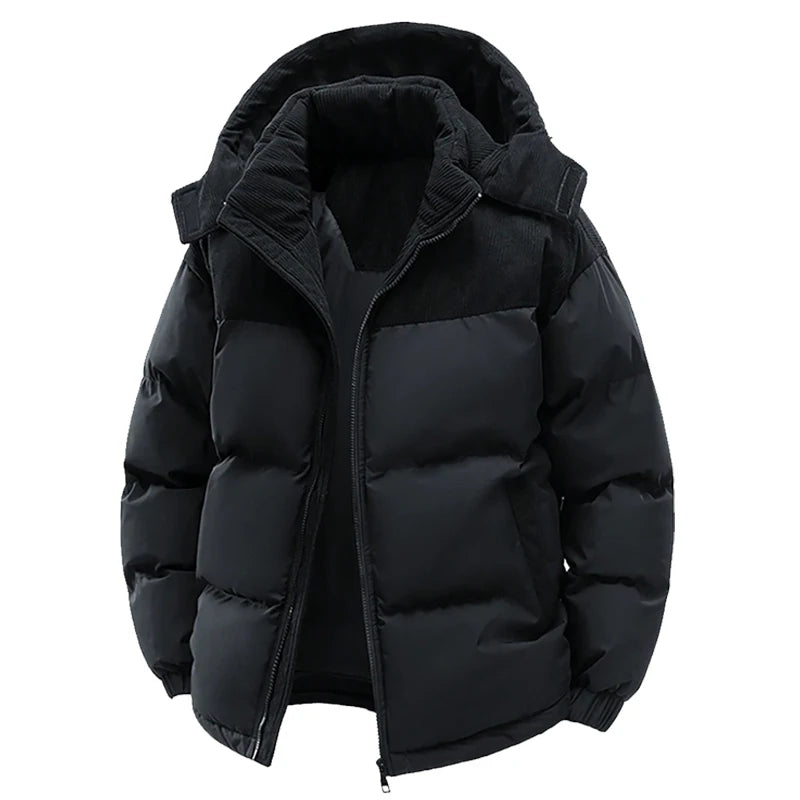 The Wirksworth Men's Thick Padded Hooded Puffer