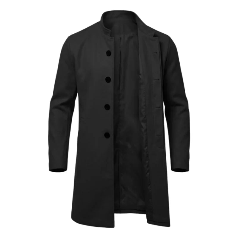 The Shaftesbury Men's Concealed Placket Overcoat