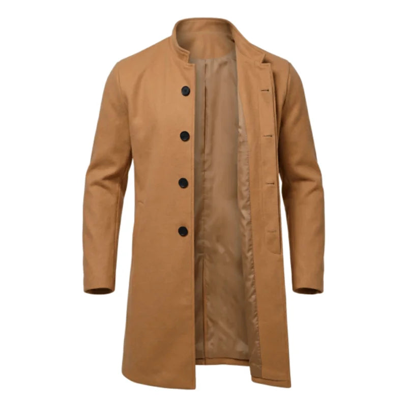 The Shaftesbury Men's Concealed Placket Overcoat