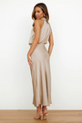 Women's Maxi Dress with Asymmetric Neckline