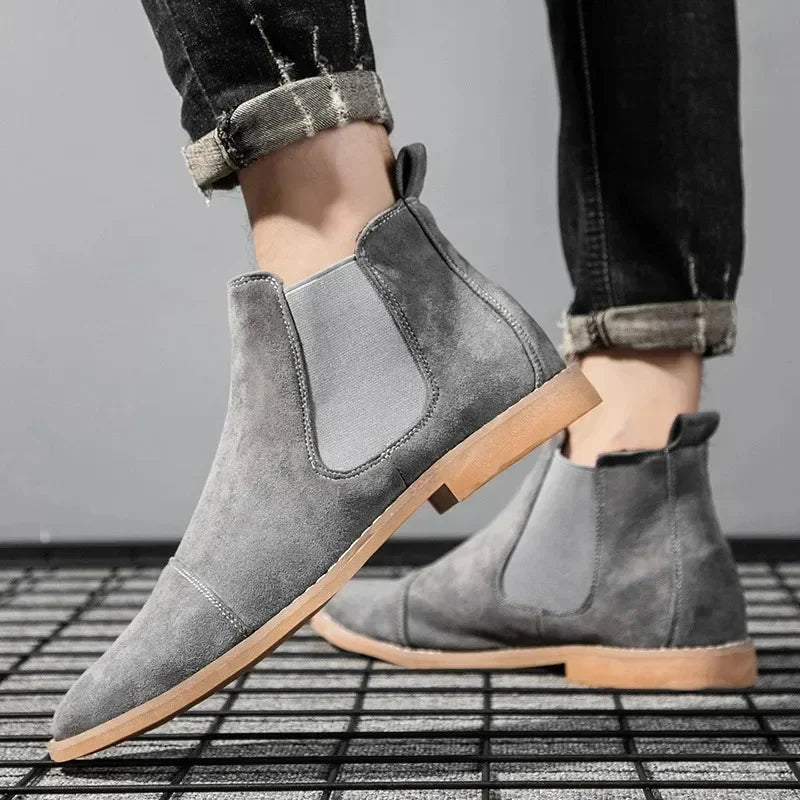 The Uppingham Men's Soft Suede Chelsea Boots