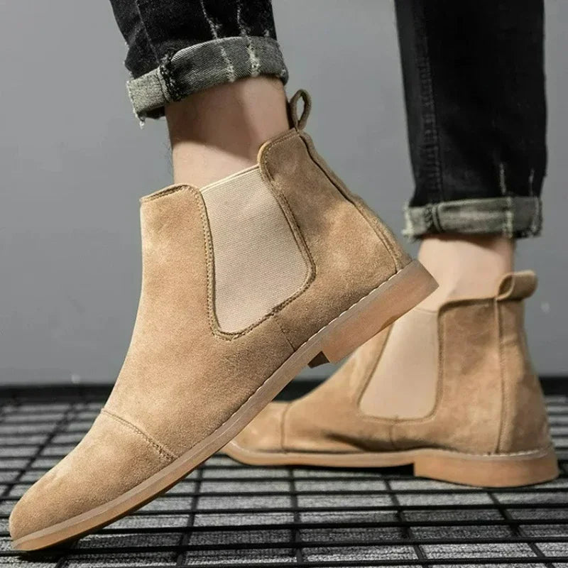 The Uppingham Men's Soft Suede Chelsea Boots