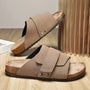 The Barrowfield Men's Suede Strap Comfort Slides