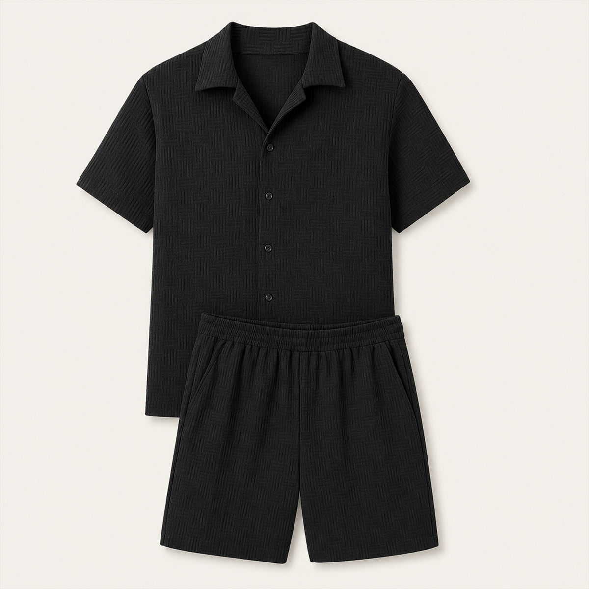The Merano Men’s Trendy Summer Outfit - Shirt & Shorts Co Ord Set