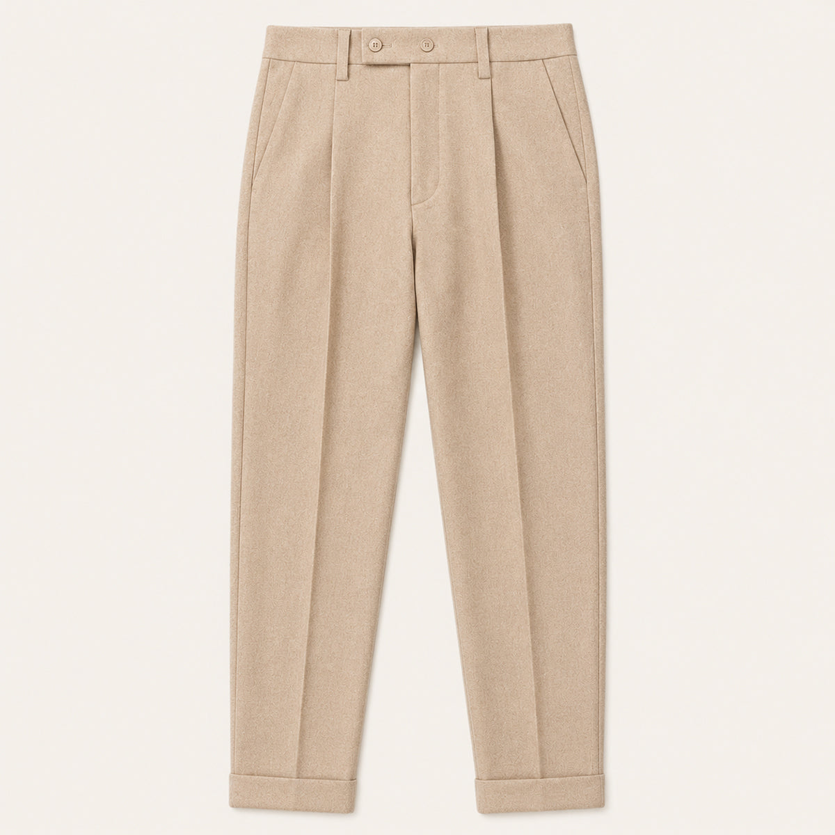 The Gold Coast Men’s High Waisted Pleated Straight Leg Dress Trousers