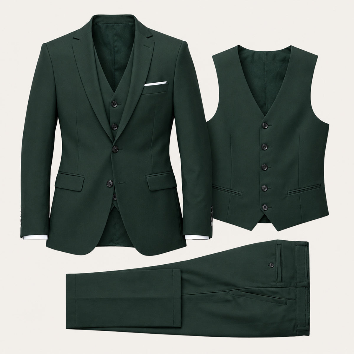 The Miseno Men’s Elegant Suit Set – Blazer Waistcoat Trousers