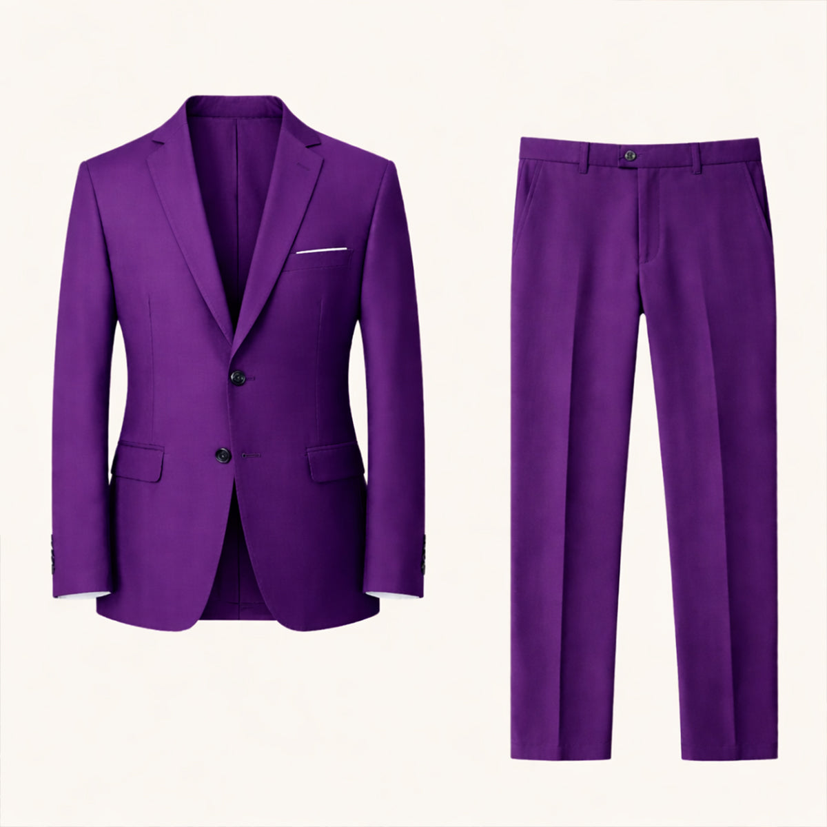 The Campobasso Men’s 2 Piece Suit – Timeless Formal Wedding & Business Suit Set
